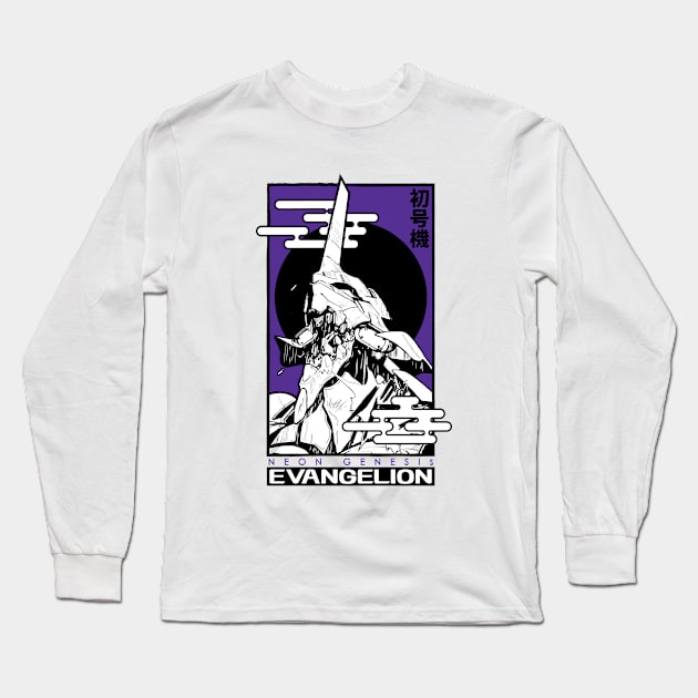 Sun Evangelion japan Long Sleeve T-Shirt by paisdelasmaquinas